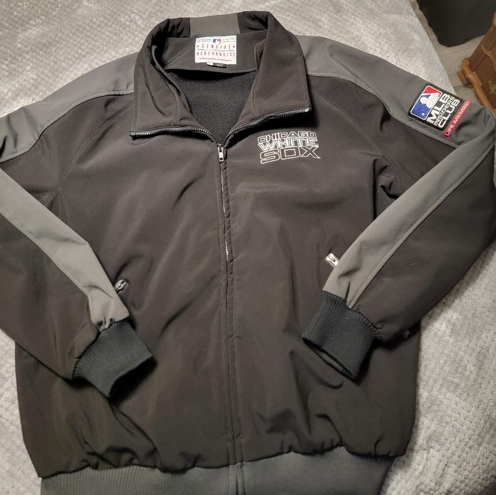 Chicago White Sox MLB Insiders Club Soft Shell Jacket in Men's Size XL Black